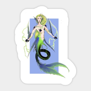 Electric Mermaid Sticker